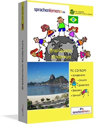 Brasilianisch-Kindersprachkurs von Sprachenlernen24: Kindgerecht bebildert und vertont für ein spielerisches Brasilianischlernen. Ab 5 Jahren. PC CD-ROM für Windows 10,8,7,Vista,XP / Linux / Mac OS X