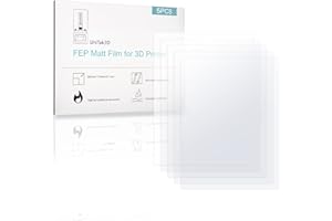 UniTak3D MONO X FEP Folie Frosted Release Film,Zubehör für 3D-Drucker,Compatible with Elegoo Saturn,NOVA3D Whale 2,Compatible with Creality LD-006 8,9-Zoll-UV-DLP-LCD-Harz-3D-Drucker, 260x180mm (5Pcs)