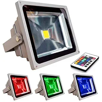 Glitz RGB Flood Light with Remote IP65, 30 W