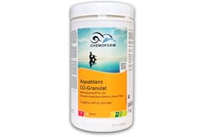 CHEMOFORM. Aktivsauerstoff für Whirlpool Pool Swim Spa 1kg Aktiv sauerstoff Granulat Wasserpflege Aquablanc O2 Sauerstoff Aktiv Sauerstoff