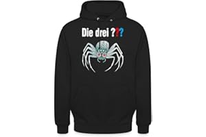 Spreadshirt Die DREI Fragezeichen und die Silberne Spinne Unisex Hoodie