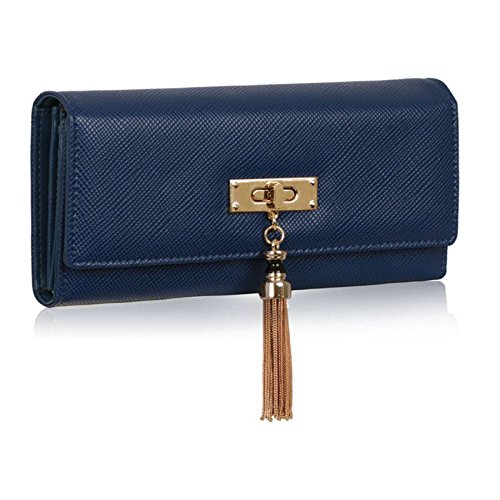 Ladies Purses Large Designer Womens Wallets Girls Coin Card Holder Faux Leather