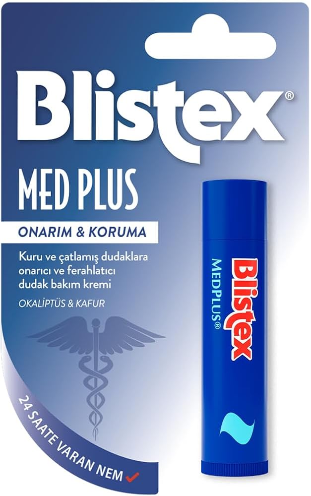 Blistex MedPlus Stick Kuru ve Çatlamış Dudaklar İçin Onarıcı Dudak Bakım Kremi SPF 15 4.25 Gram