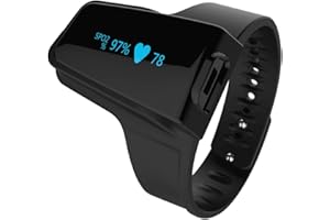 VIATOM Trendmedic Checkme O2 MAX (=größerer Akku) - Handgelenk Pulsoximeter - komfortabler SpO2 - Schlafmonitor mit speziellen Fingersensor und Langzeitüberwachung (Aufnahmefunktion) …