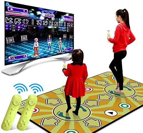 Preisvergleich Produktbild WESEAZON Tanz Matte Teppich Eltern-Kind-Spiele-Pads Double Somatosensory Weight-Loss Tanzen Maschine PC TV Dual-Use SDcard für Erwachsene Kind
