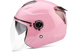 LIONCIANO Casco Per Adulti Con Doppia Visiera, Fibbia Di Sicurezza a 7 Paragrafi, Calotta In Abs Combinata Con Strato Tampone In Eps Per Fornire Una Migliore Protezione Alla Guida