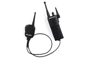 Dress Up America Police Walkie Talkie Set, divertente accessorio della polizia per Halloween e Dress-Up (non funzionante) nero
