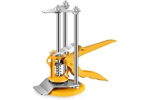NIKTION Tile Lifting Adjuster Positioner Leveler Non-Magnetic Precision Level,Wall Tile Leveling Lifter Top Height Metal PP Yellow,Wall Leveling System Ceramic Tile Locator Tools for Floor