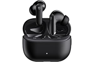 SoundPEATS Q3 Pro Auriculares Inalámbricos con ANC de 38 dB, Drivers de 13 mm, Auriculares Blueooth 6.0 con Cancelación de Ruido, 42 h, 4 Mics AI ENC, IP55, Carga Rápida y EQ en la App