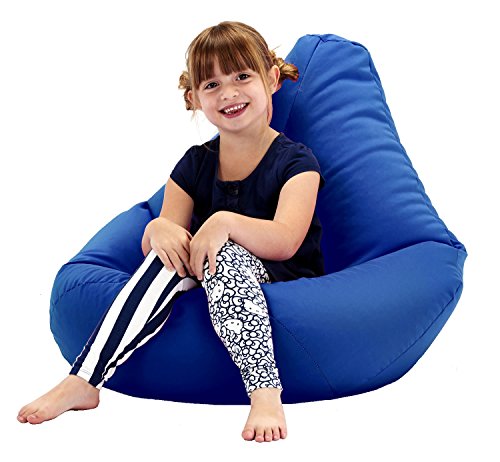 OUTDOOR FURNITURE Blue Water Resistant Beanbag Lounger For Kids Perfect For Indoor or Outdoor Bean bags