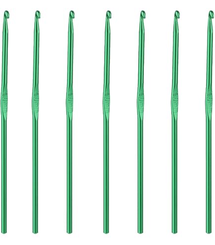 Aiguilles à Crochet Inox 10 Pièces – Taille 0,6 Mm – Marquées – Pour Tricot, Laine, DIY – Longueur 123 Mm - 5