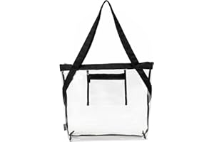 VASCHY Borsa Trasparente, Borsa Mare Borsa Trasparente Donna per Lavoro Borse PVC Borsa Plastica Trasparente Borsa Trasparente Grande Kit Viaggio Donna Sacca Trasparente porta Trucchi Borsa Spiaggia