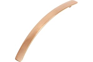 Decoranddecor Bow Polished Brushed Chrome Matt Black Kitchen Bathroom Bedroom Cabinet Door Pull Knobs Drawer Furniture Handles (192mm Hole Center, Brushed Copper/Rose Gold)