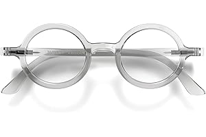 LONDON MOLE® Moley lunettes de lecture | Lecteurs ronds sympas | Homme femme unisexe | Charnières à ressort