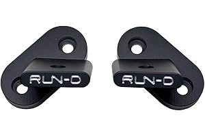 RUN-D A-Pillar Light Mount Windshield Light Brackets for Jeep Wrangler JK