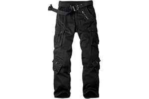 Aeslech Womens Cotton Casual Stretchy Cargo Work Combat Trousers Camo Tactical Pants with Pockets