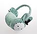 Cute Rabbit Kids Earmuff Durable Winter Baby Earflap Keep Warm with Plush Green