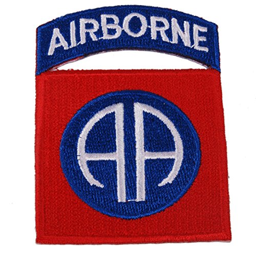 Generic WW2 US Army 82nd Airborne Division Paratrooper Shoulder Patch Badge Color Red