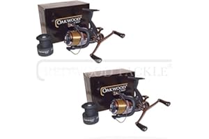 REDWOODTACKLE Carp Pike Coarse Fishing Baitrunner Reels loaded with 10lb line x2
