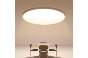Osairous Plafoniera LED Soffitto, Ø40cm 36W Plafoniere moderna, IP44 Lampada LED Soffitto, 3000k 3980 LM Luce Calda per Soggiorno, Camera da Letto, Cucina, Bagno, Balcone