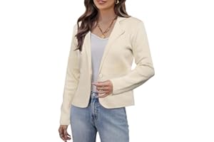 GRACE KARIN Damen Strickjacke Langarm V-Ausschnitt Herbst Winter Stretch Cardigan Button Down Pullover Strickwaren