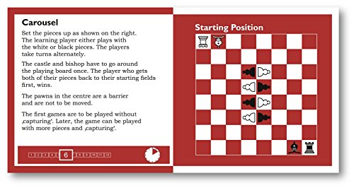 Junior Chess Set For Kids - Board Games For Kids 5 6 7 8 9 Year Olds and Up - With Parent Child Tutorial, red/white