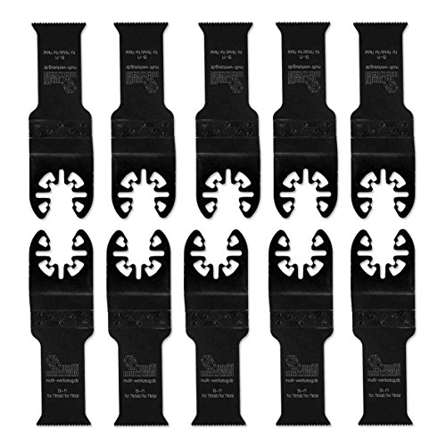 MW multi werkzeug® 10 Stück Bi-M Universal Multitool Sägeblätter 28mm für Metall passend für AEG, Black&Decker, Bosch, Einhell, Fein Multimaster, Makita, Topcraft, Worx Multifunktionswerkzeuge - 2
