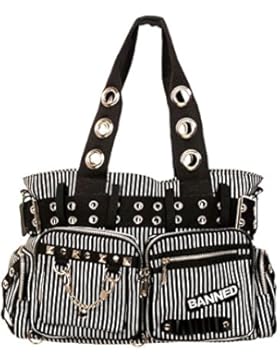 ORIGINAL Banned Rockwear Tartan Handtasche Reisetasche Schultertasche Bügeltasche in vier Farben