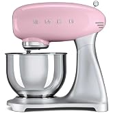 Smeg Elektrikli &ccedil;ok fonksiyonlu mutfak robotu SMF01PKEU, 800, al&uuml;minyum, pastel pembe