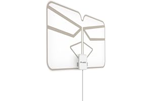 Meliconi Antenna TV Amplificata FLEXI per interni – DVB-T2 HEVC, DVB-T HD, Radio DAB+, Portata 30 km, USB, Interna, Ripiegabile, Filtro LTE/5G, per Casa e Camper