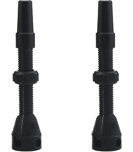 Lot De 2 Valves Presta Tubeless 44 Mm – Aluminium Léger, Insert Amovible, Pour Jantes Sans Chambre