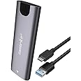 Combrite M.2 NGFF SSD Enclosure USB-C 3.2 Ultraspeed External HDD Caddy Tool-Free Design, For M2 NGFF SATA SSD 2230/2242/2260/2280, Aluminum M.2 Enclosure