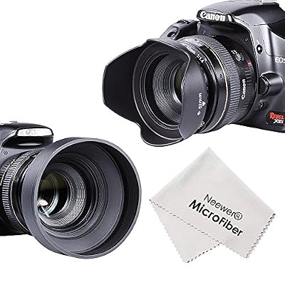 Neewer® 52mm Kit d'Accessoires pour Nikon D7100 D7000 D5300 D5200 D5100 D5000 D3300 D3200 D3100 D3000 D90 D80 Appareils Photo Numériques Reflex - Inclus: Tulipe Parasoleil + Parasoleil Pliable en Caoutchouc + Filtre UV + Stylo de Nettoyage pour Objectif…