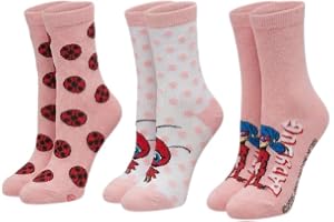 Onomot! Miraculous nyckelpiga barn flickor strumpor set 3 par