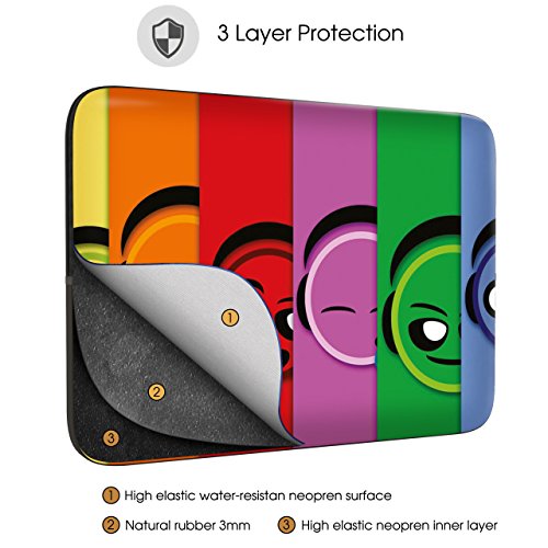 Sidorenko Schutzhülle für Laptops mit einer Bildschirmdiagonale von 43,9 cm (17-17,3 Zoll) neopren max. Geräteabmessungen 41,5 cm x 30 cm - 3