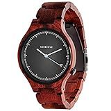 Kerbholz Herren-Armbanduhr Lamprecht Analog Quarz Holz...
