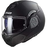 LS2, ADVANT Solid Matt Black Modular Motorcycle Helmet