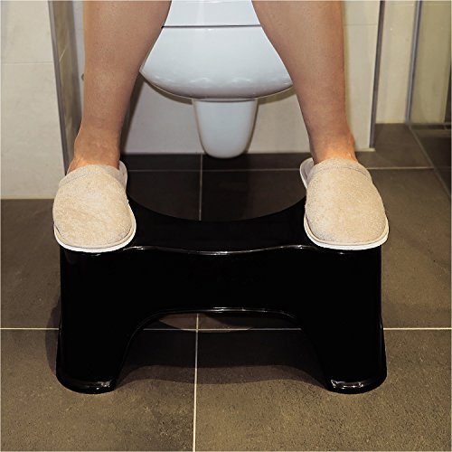 beneproducts® Der Erleichterungshelfer – Toilettenhocker – WC Hocker schwarz – Trittschemel – Badhocker – Hocker für Erwachsene & Kinder – für Darmsanierung geeignet – Prävention gegen Darmkrankheiten - 5