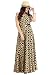 Blue Gold High Fashion Maxi Dress with waist cut and cape sleeeve detail RS.1249.00