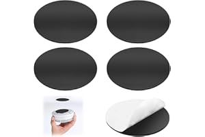 EMODWEY 5 x Soporte Magnético para Detector de Humo - Almohadillas Autoadhesivas, Fijación Magnética, Imanes Fuertes, Ideal para Detectores de Incendios y Gas, Montaje Sin Taladro