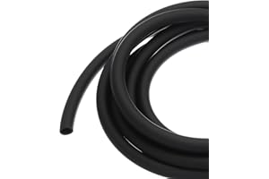 QUARKZMAN Tubo del Carburante per Benzina da 5mmx8mm, 2m, Nero Tubo PVC Gomma Olio per Motoseghe, Tosaerba, Decespugliatori, Soffiatori e Piccoli Motori