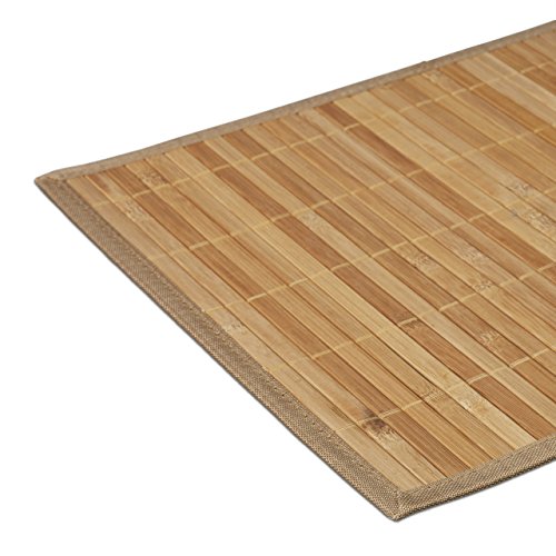 Relaxdays Tischset 6 teilig, Platzdeckchen, Bambus, rutschhemmende Unterseite, 30 x 45 cm, 6er Platzset, 6 Tischmatten, abwischbar, natur - 5