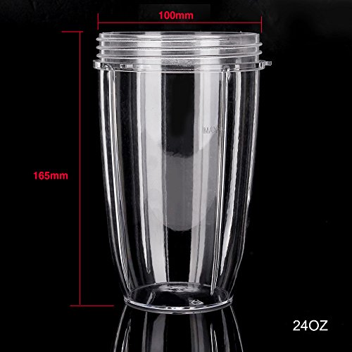 UNIQUEBELLA Ersatzteile Für Nutribullet , 24 OZ Kleine Tasse ,Cup Entsafter Zubehör Für NUTRIBULLET Blender Entsafter - 3