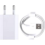 ZLONXUN Cargador 1A y Cable Compatible con iPhone 6/6S/7/6S plus/8/5/5S/7 Plus