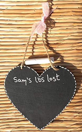 Little Miss Scrabbled - Personalised Hanging Weight Loss Chalk Board - WOODEN...