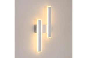 Comely Applique da Parete Interno LED, 32 W 3600 LM Lampada da Parete Moderna Lunga, Bianca Lampada a Muro in Alluminio per Camera da letto Soggiorno Bagno Corridoio, Bianco Caldo 3000 K