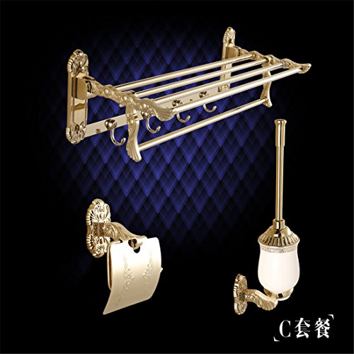 Preisvergleich Produktbild STAZSX Europäischen Antike Badezimmer Accessoires Bad Rack, Typ C