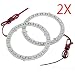 Produktbild mark8shop 2 x 12 V White Angel Eyes Scheinwerfer für BMW 24SMD LED-Ring KFZ-Beleuchtung