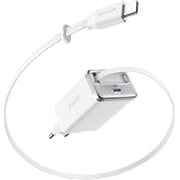 Anker Nano iPhone Charger Fast Charging 35W USB C with 2 Ports | InstaCord Built-in Retractable Cable for iPhone 16 Pro Max 1