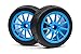 Produktbild HPI Racing H115155 - Gymkhana Reifen, Speedline Corse Turini Felgen Set, 2 Stück WR8, Cyan